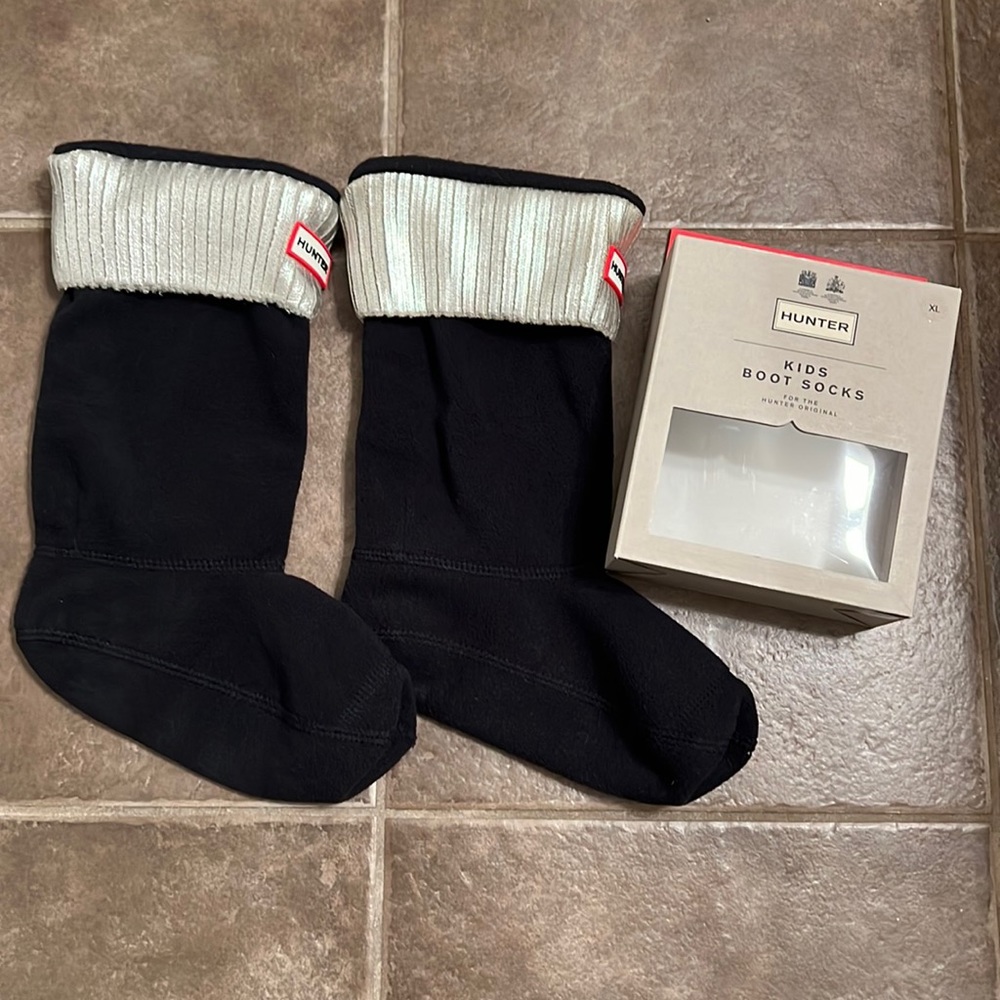 HUNTER kids xl boot socks